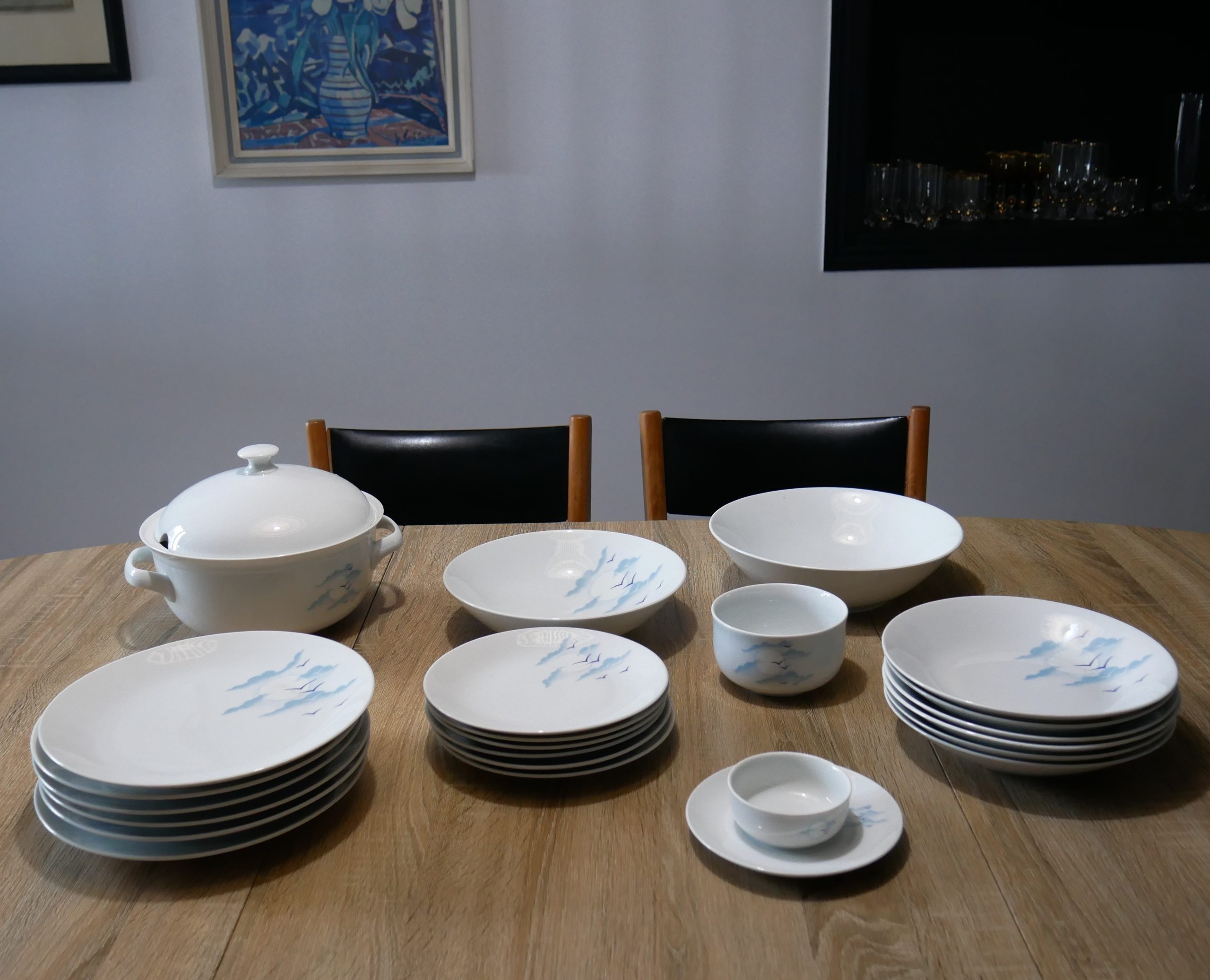 Service à dejeuner en porcelaine vintage