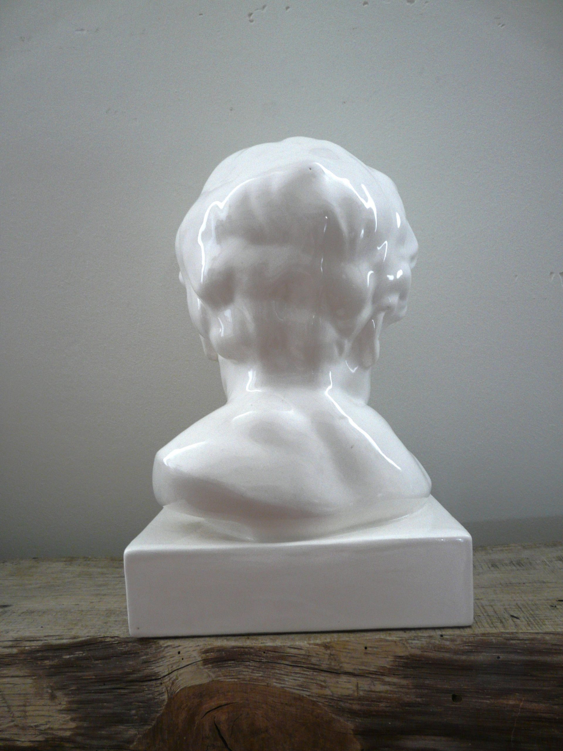 Buste enfant en céramique vintage