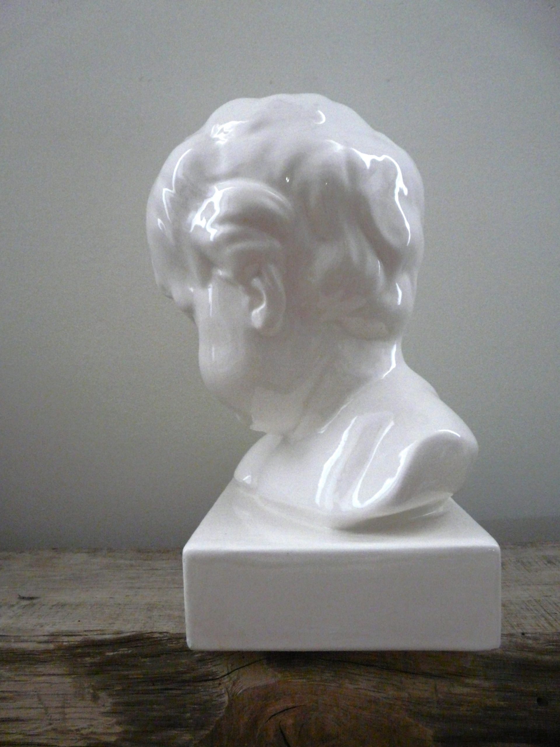 Buste enfant en céramique vintage