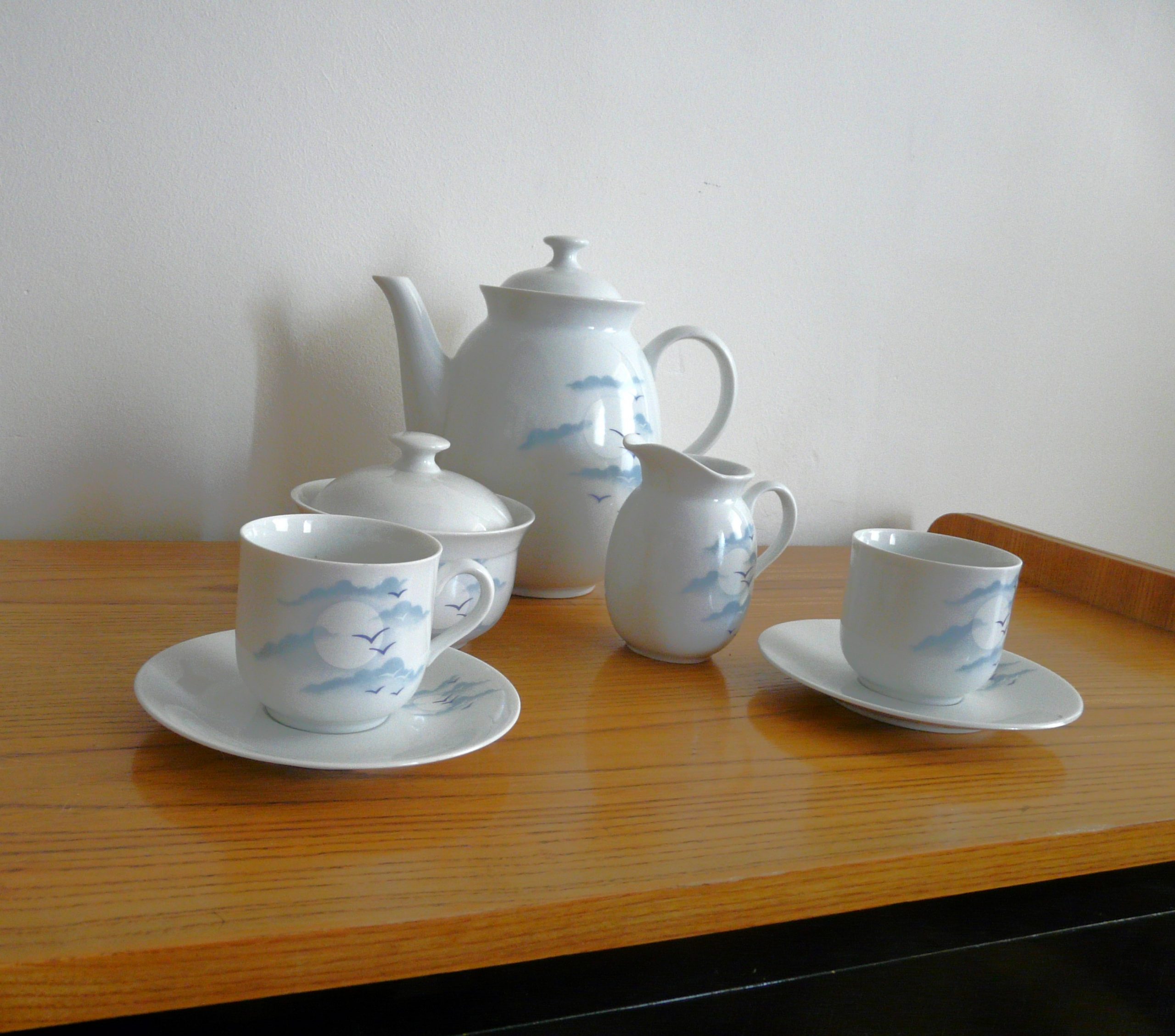 Service à café en porcelaine vintage