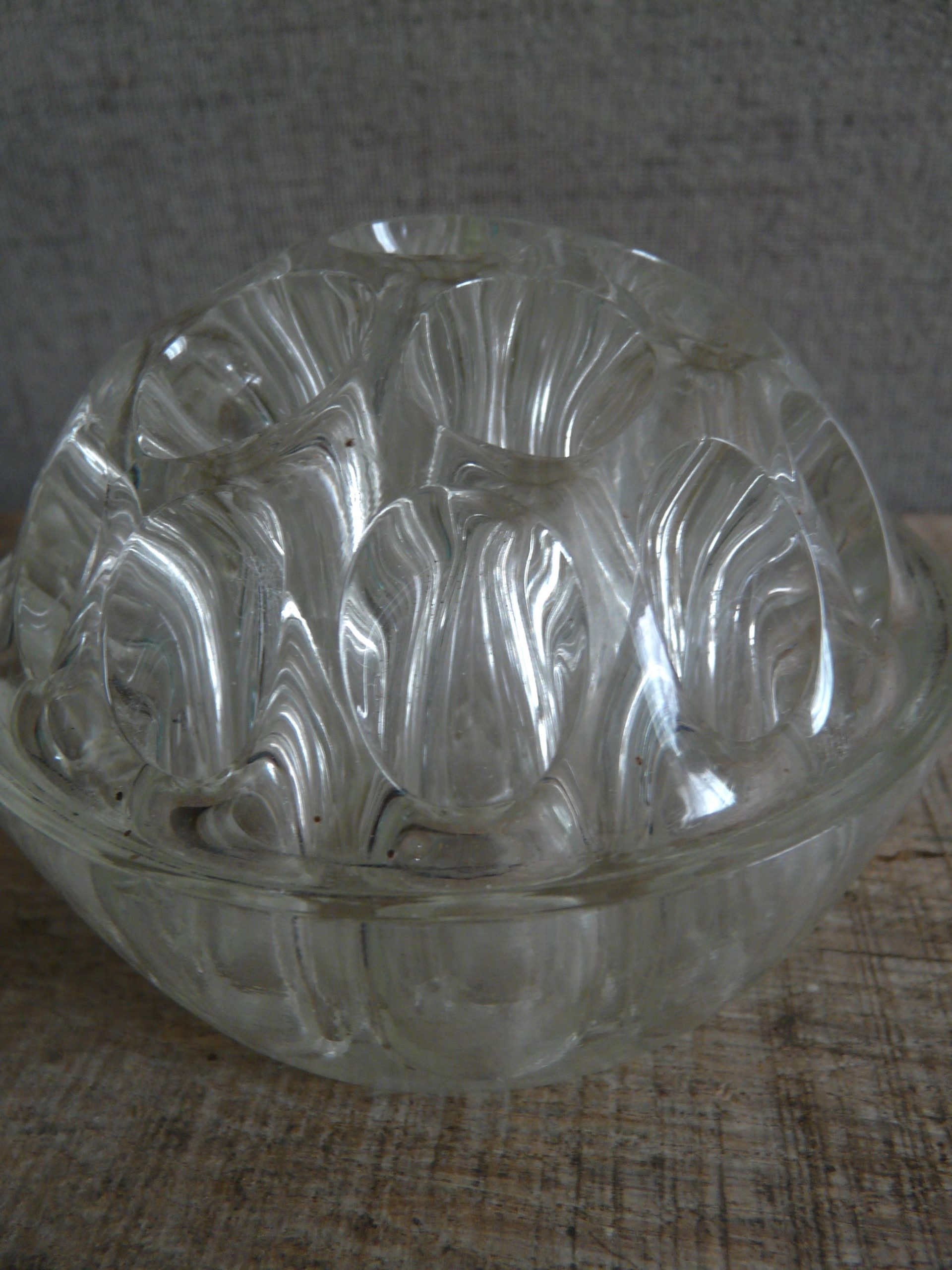 Porte stylo vintage en verre