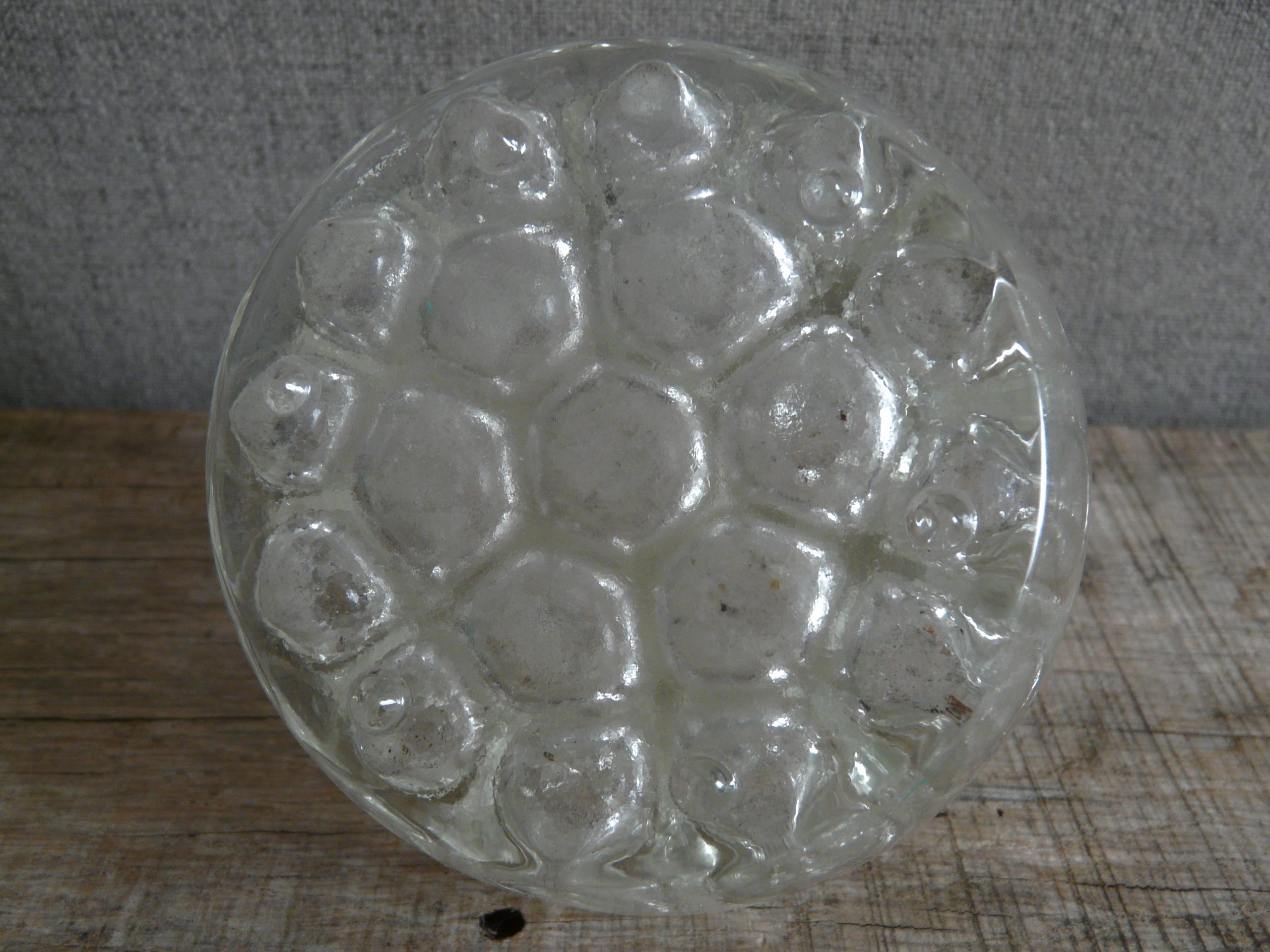 Porte stylo vintage en verre