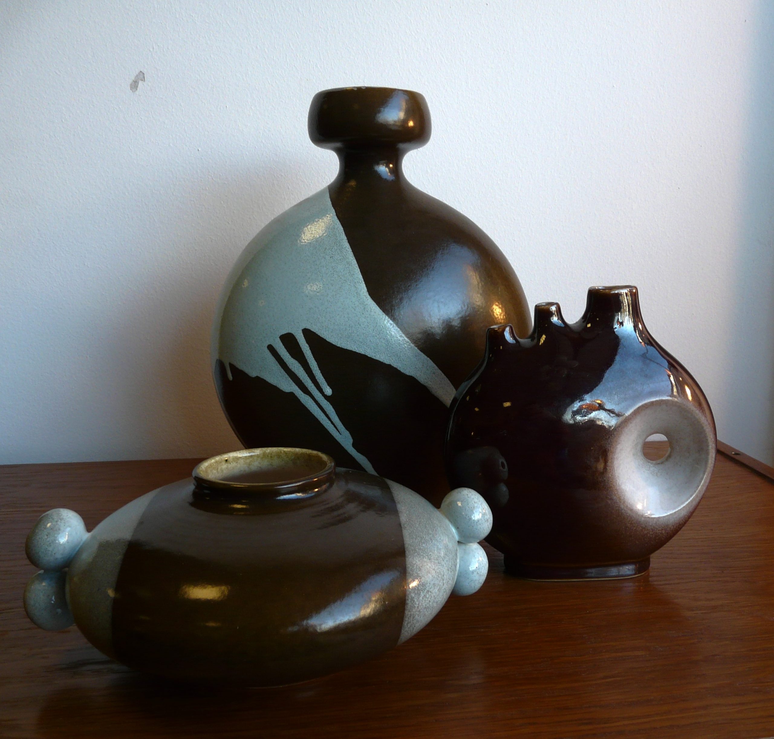 3 vases Kravsko vintage