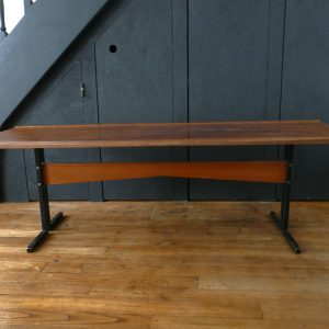 Grande table basse vintage en bois