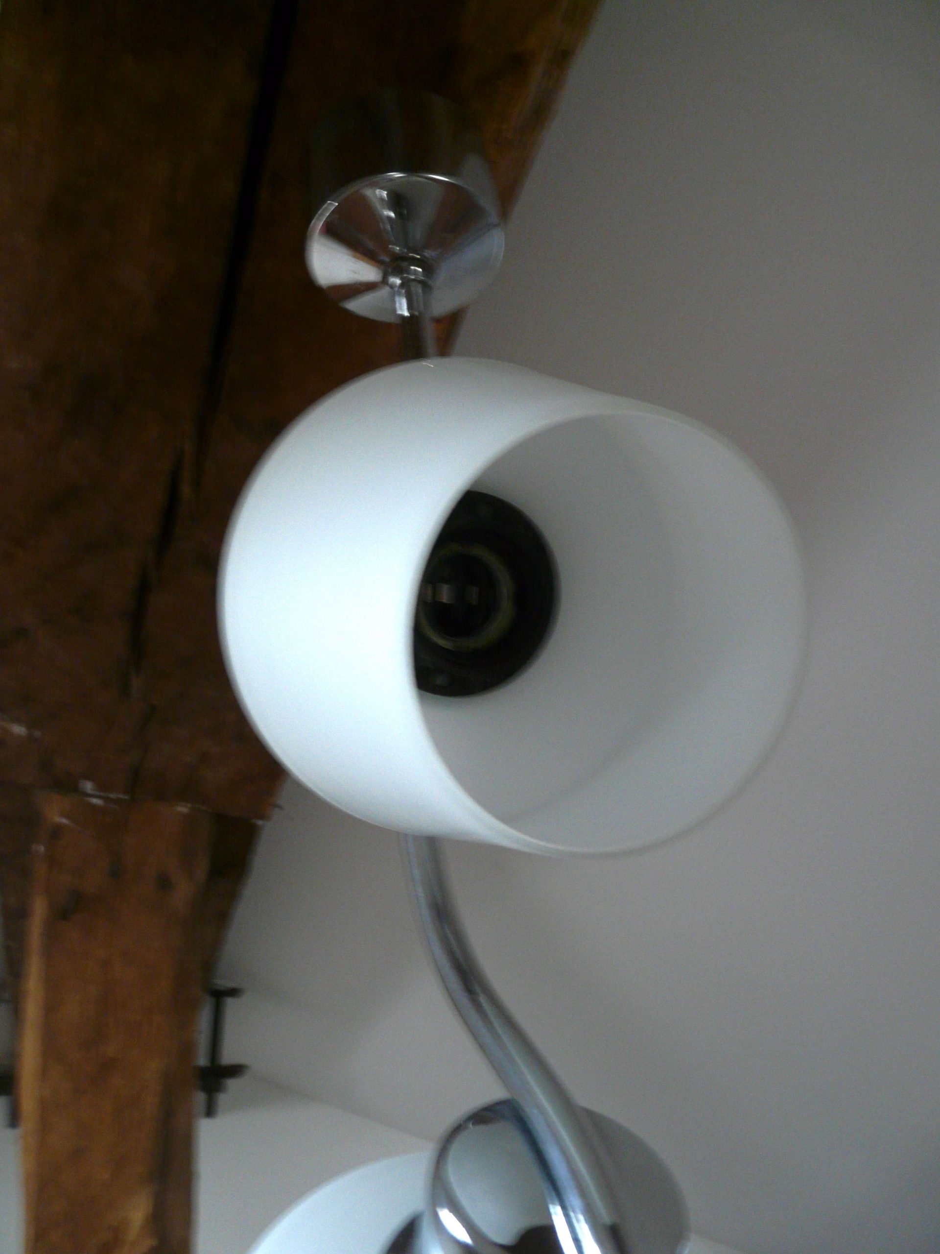 Lustre vintage à trois globes