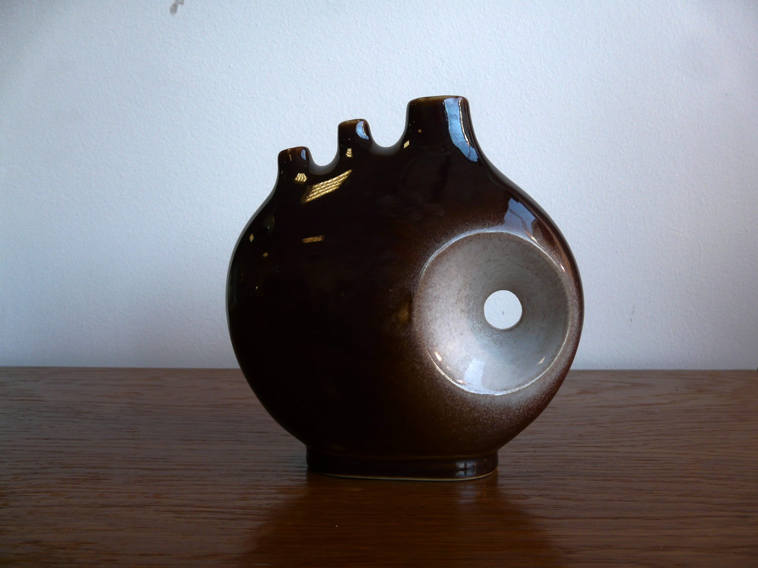 Vase vintage à 3 fleurs