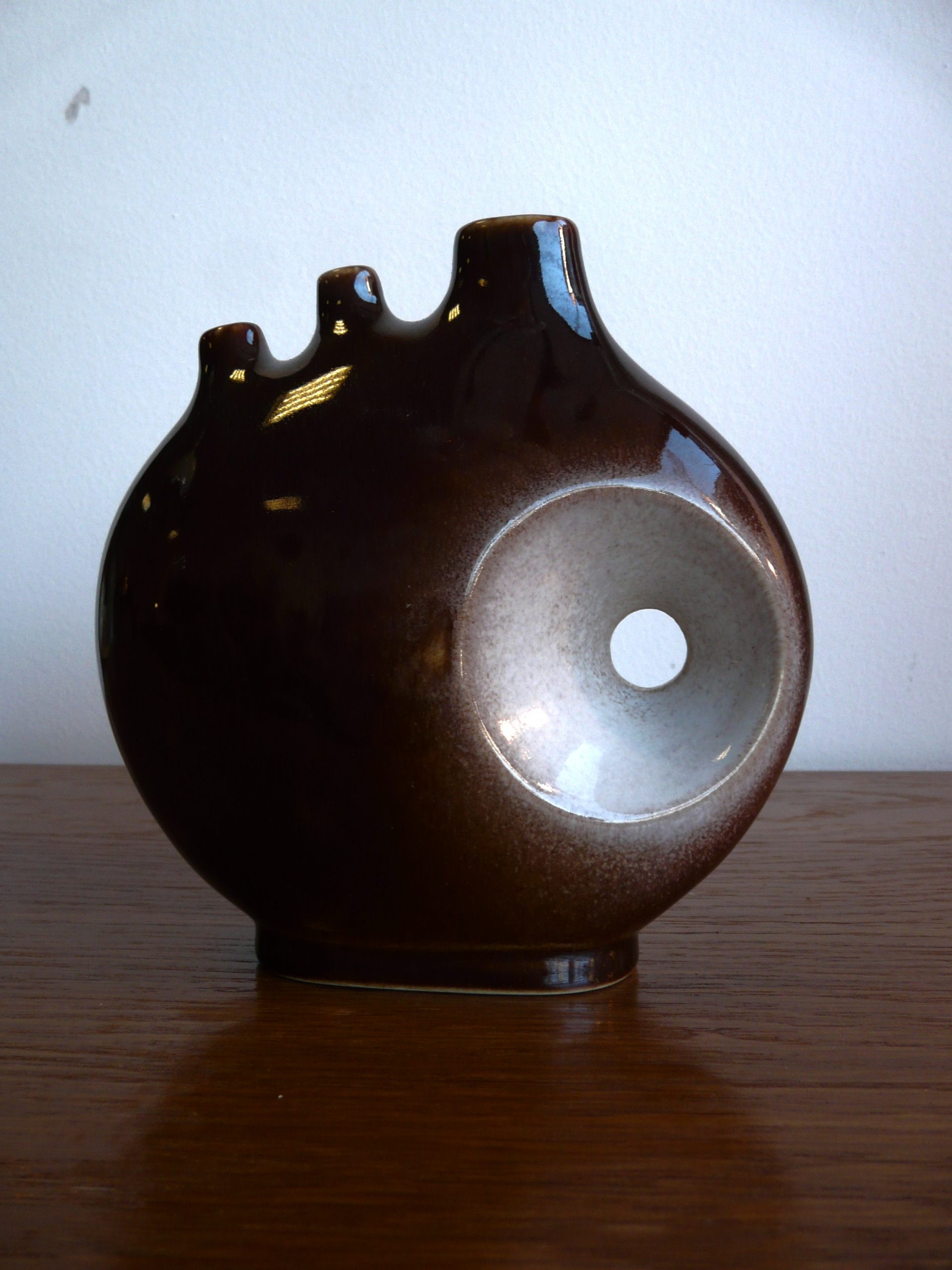 Vase vintage à 3 fleurs