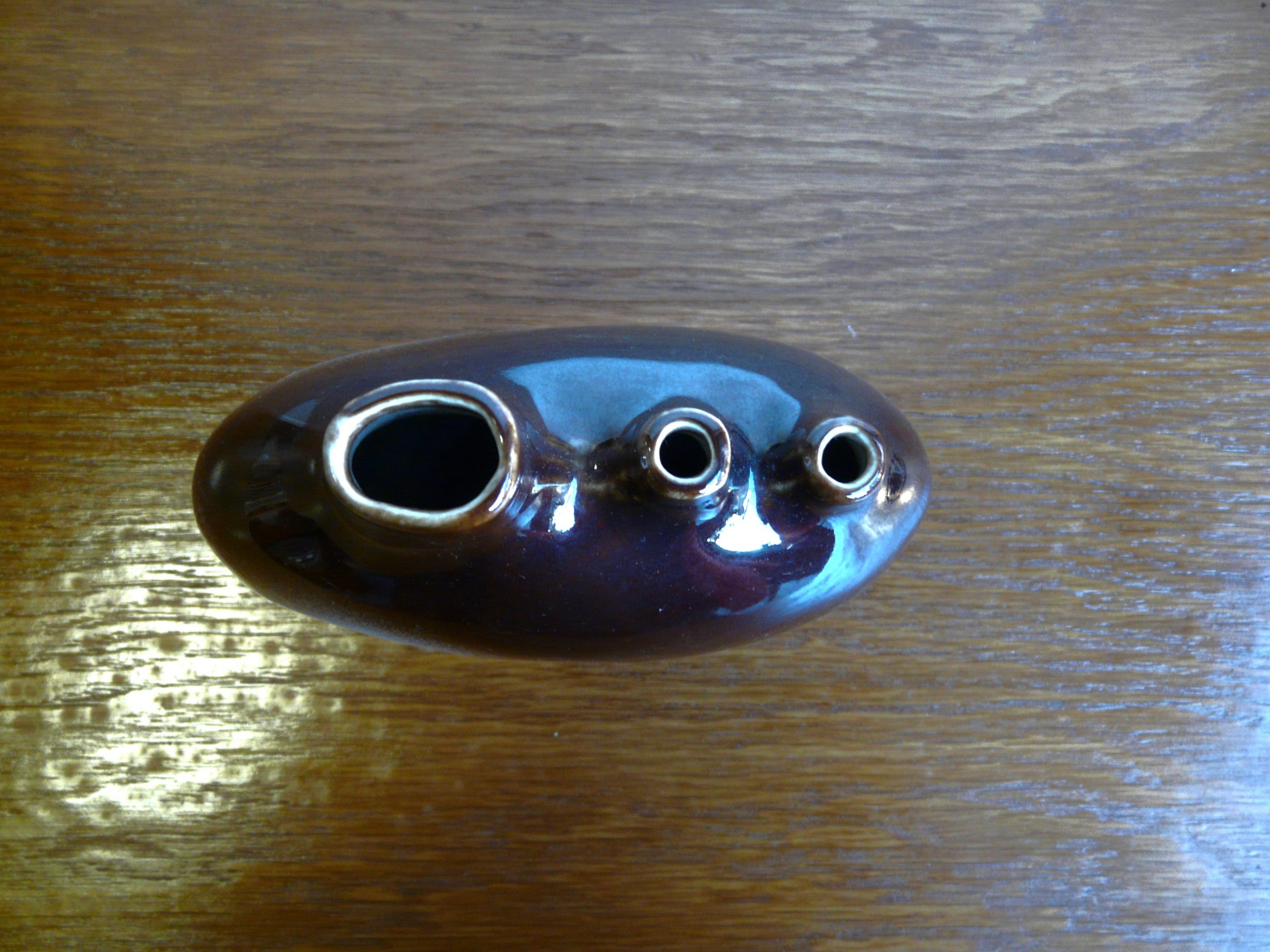 Vase vintage à 3 fleurs