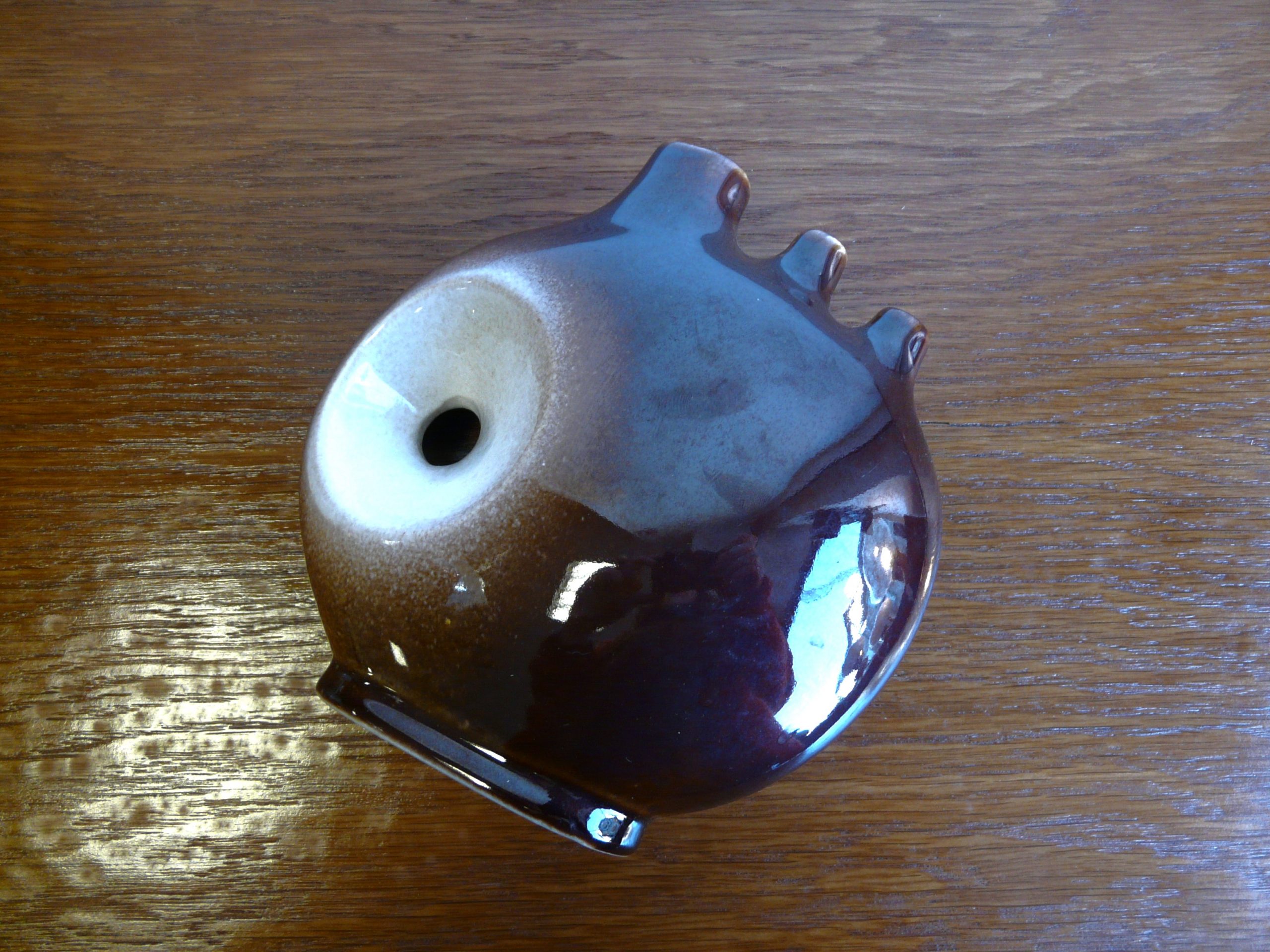 Vase vintage à 3 fleurs