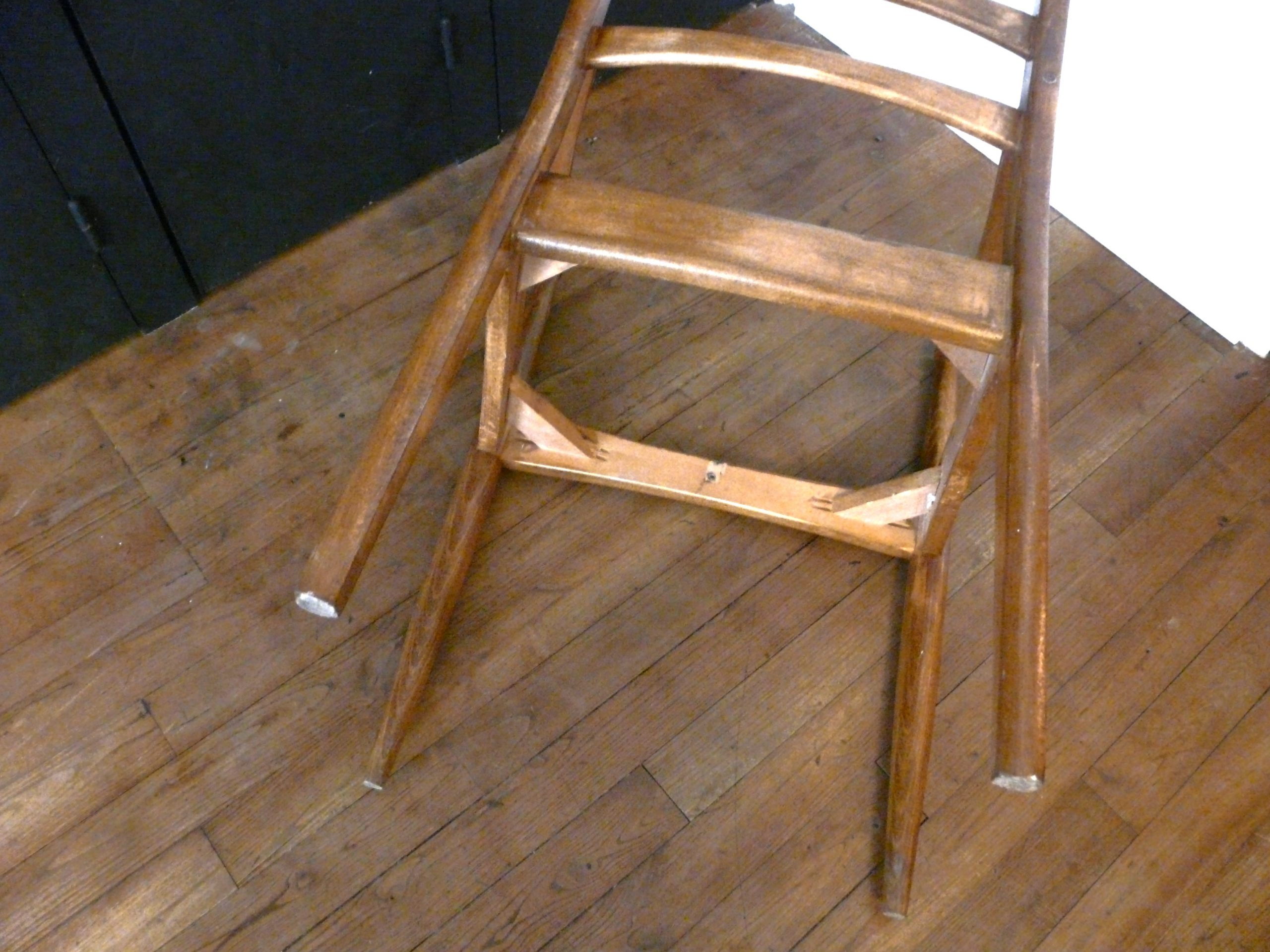 Fauteuil en bois vintage