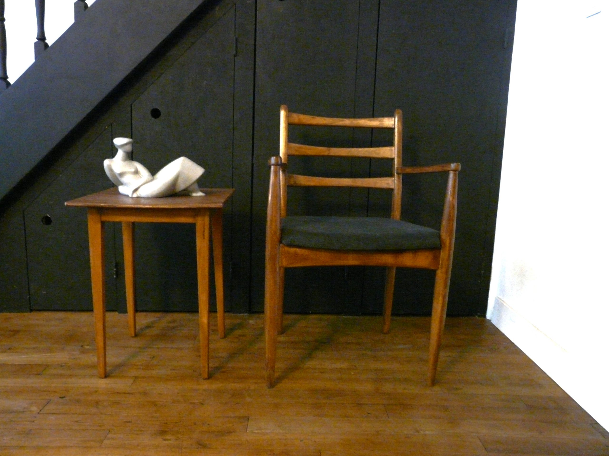 Fauteuil en bois vintage