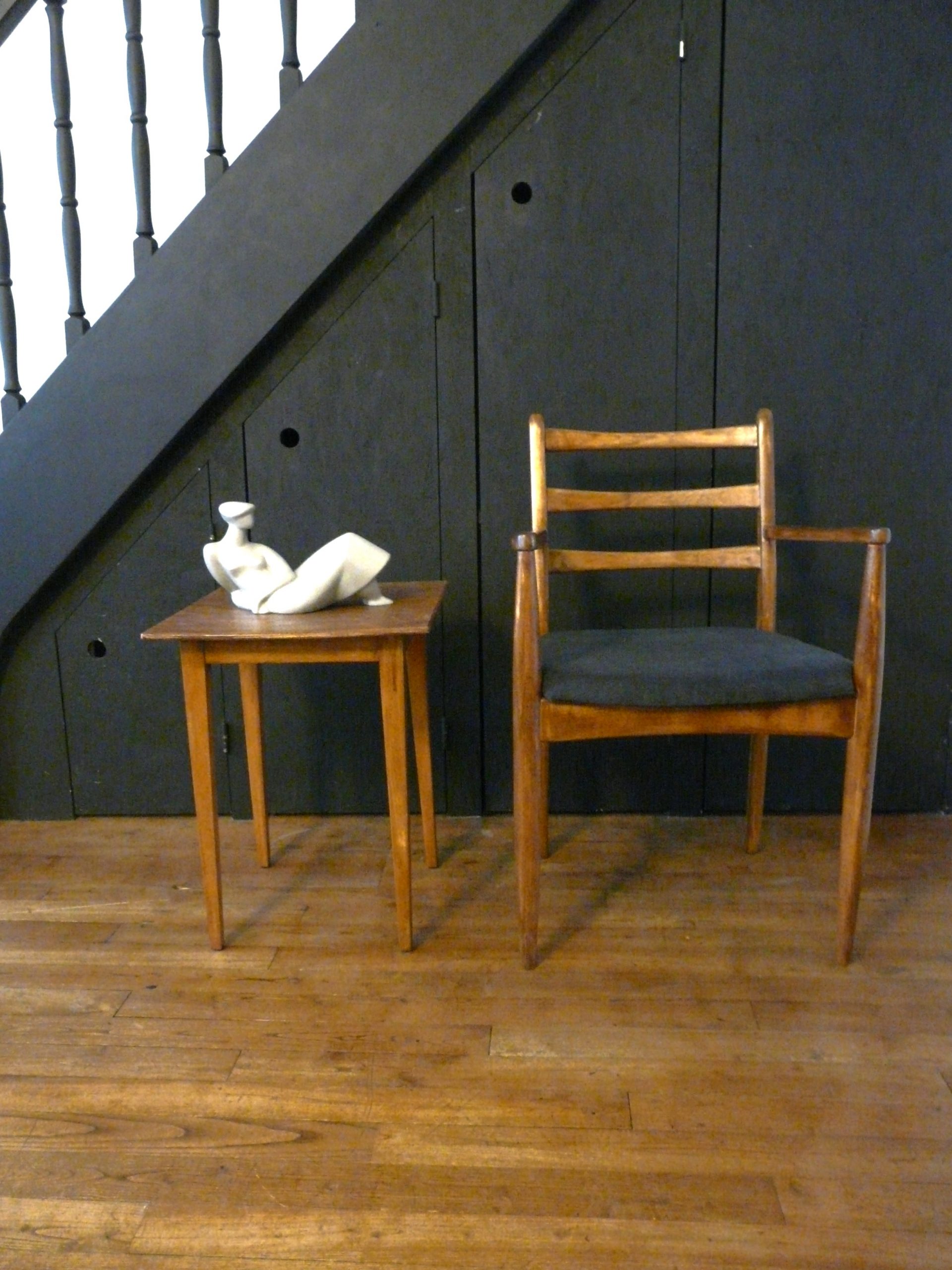 Fauteuil en bois vintage