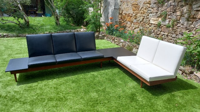 Banquette d'angle vintage