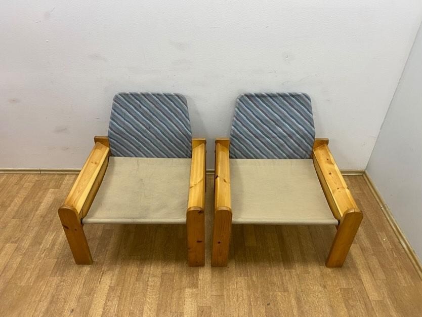 Fauteuil en tissu vintage-VENDU – Image 6