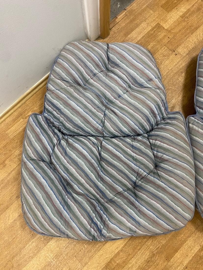 Fauteuil en tissu vintage-VENDU – Image 7