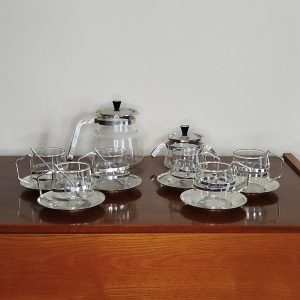 Service à thé en verre