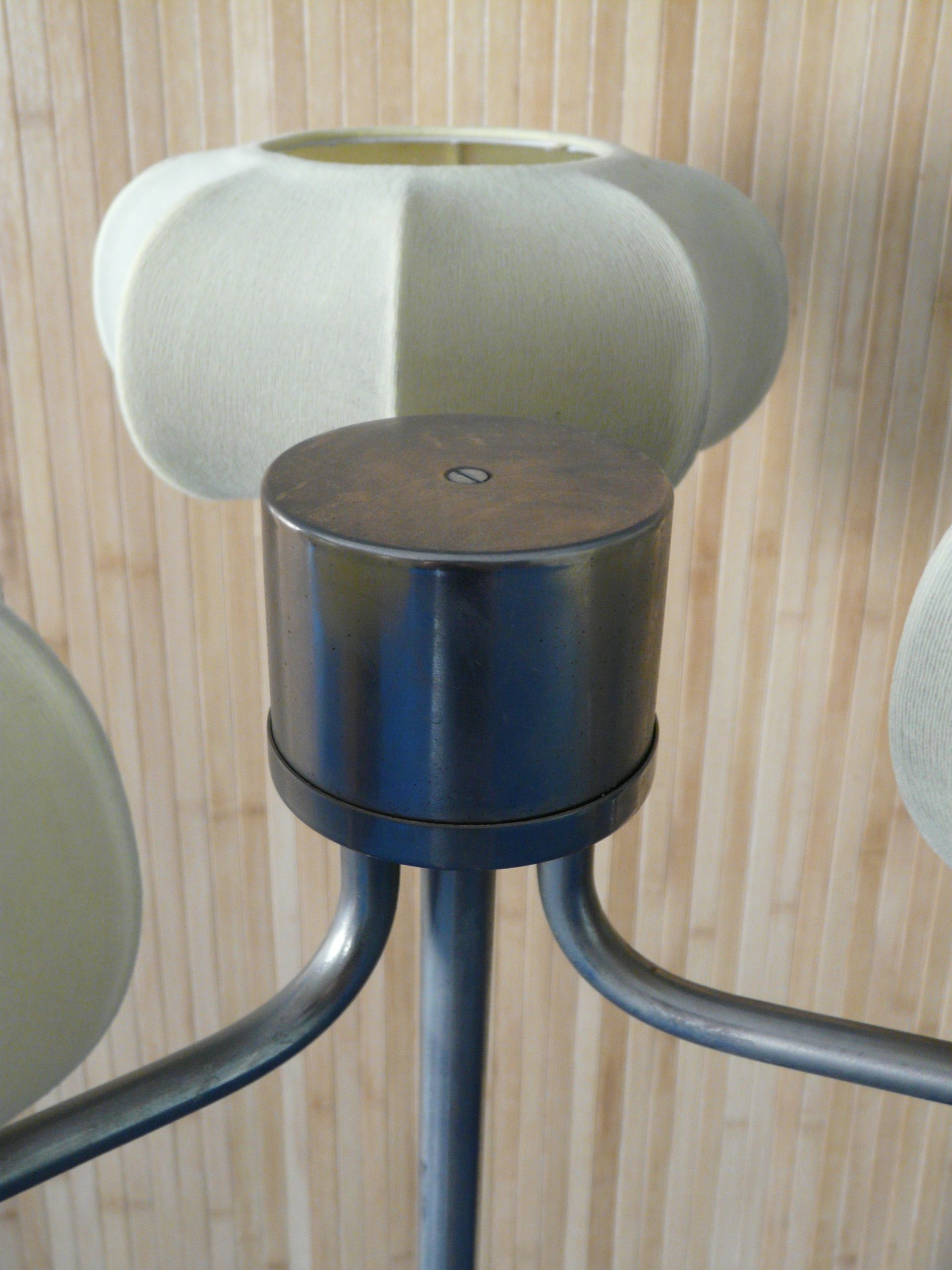 Lampadaire vintage à trois abat jour – Image 5